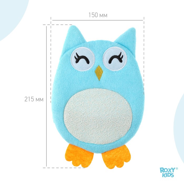 Махровая мочалка-рукавичка Baby Owl - фото 1907093582