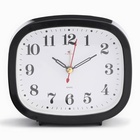 Часы - будильник настольные "Классика", дискретный ход, 12.5 х 10.5 см, АА - фото 8973564