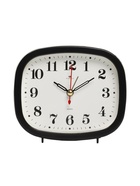 Будильник-часы настольные «Классика», 12.5×10.5 см, от батарейки АА, чёрный - Фото 1