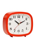 Будильник-часы настольные «Классика», дискретный ход, 12.5×10.5 см, от батарейки АА, красный - Фото 4