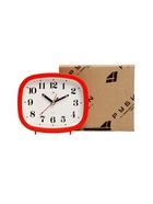 Будильник-часы настольные «Классика», дискретный ход, 12.5×10.5 см, от батарейки АА, красный - Фото 8