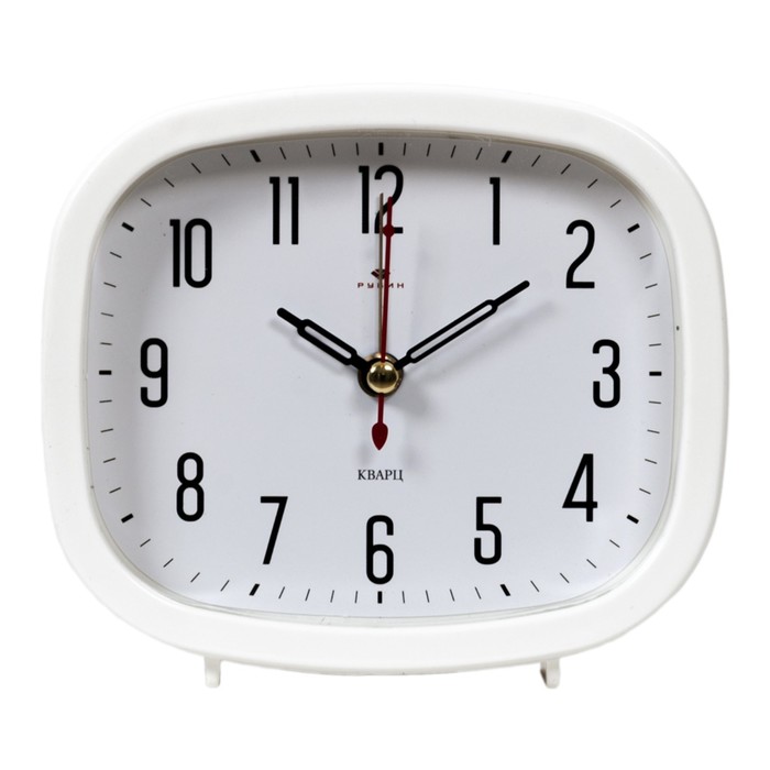 Часы - будильник настольные "Классика", дискретный ход, 12.5 х 10.5 см, АА - Фото 1