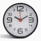 Часы - будильник настольные "Классика", дискретный ход, 8 х 8 см, АА - фото 8973570
