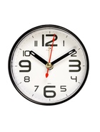 Будильник-часы настольные «Классика», 8×8 см, от батарейки АА, чёрный - Фото 2