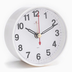 Часы - будильник настольные "Классика", дискретный ход, 8 х 8 см, АА - фото 9535688