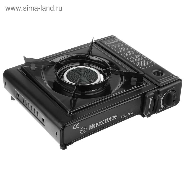 Плита портативная газовая, керамическая, с переходником - Фото 1