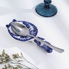 Подставка под ложку «Кот», фарфор гжель - Фото 4