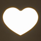 Люстра "Сердце" LED 68Вт 3 режима 3000-6000К желтый 45х45х8 см. - Фото 10