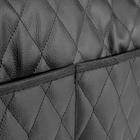 Органайзер на спинку сиденья в багажник Cartage, экокожа, ромб, черный, 95×40 см - Фото 4