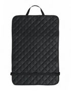 Накидка-незапинайка на спинку сиденья Cartage, экокожа, ромб, черный, 60×40 см, черный - Фото 8