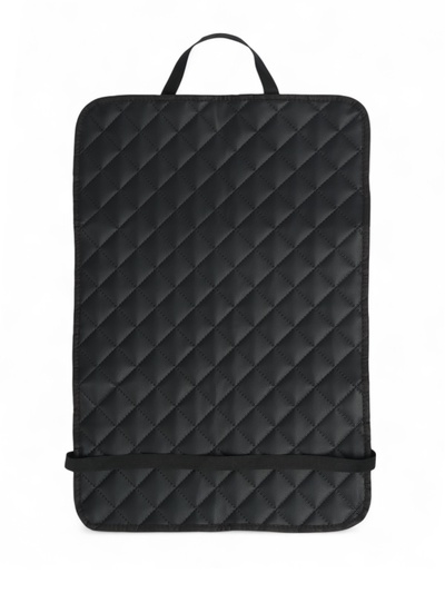 Накидка-незапинайка на спинку сиденья Cartage, экокожа, ромб, черный, 60×40 см, черный