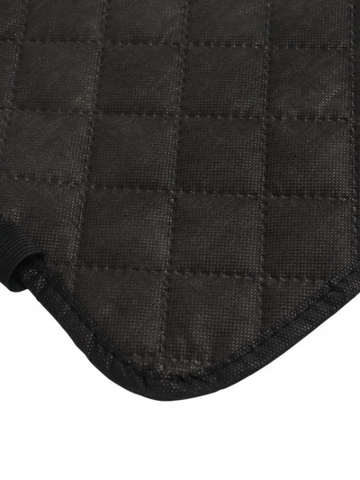 Накидка-незапинайка на спинку сиденья Cartage, экокожа, ромб, черный, 60×40 см, черный