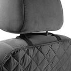 Накидка-незапинайка на спинку сиденья Cartage, оксфорд, ромб, 60×40 см, черный - Фото 4