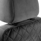 Накидка-незапинайка на спинку сиденья Cartage, оксфорд, два кармана, 60 х 40 см, черный - Фото 6
