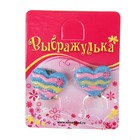 Серьги-клипсы детские "Выбражулька" сердце, цвет МИКС - Фото 1