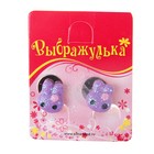 Серьги-клипсы детские "Выбражулька" зайка, цвет МИКС - Фото 1