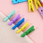 Прищепки для шитья, 2.5×0.7×0.3 см, 18 шт., разноцветные - Фото 2