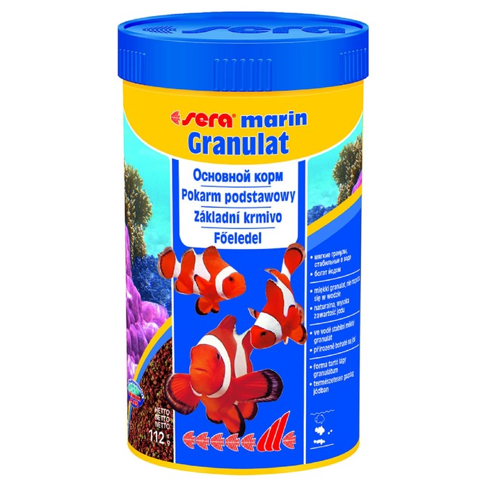 Корм Sera Marin Granulat для морских рыб, 250 мл, 100 г