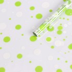 Пленка для цветов «Серпантин», бело - салатовый, 0.7×7.6 м, 40 мкм, 200 г - Фото 1