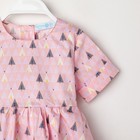 Платье для девочки KAFTAN "Ёлочки", р.32 (110-116), розовый - Фото 8