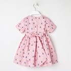 Платье для девочки KAFTAN "Ёлочки", р.34 (122-128), розовый - Фото 11