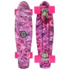 Пенниборд ONLITOP, 55×15 см, колёса PU, ABEC 7, алюминиевая рама, цвет розовый - Фото 2