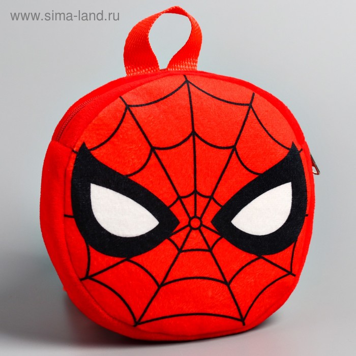 Рюкзак детский плюшевый, 18,5 см х 5 см х 18,5 см "Спайдер-мен", Человек-паук - Фото 1