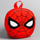 Рюкзак детский плюшевый, 18,5 см х 5 см х 18,5 см "Спайдер-мен", Человек-паук - Фото 2