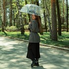Зонт женский купол Girl boss, 8 спиц, d = 88 см, прозрачный - Фото 7