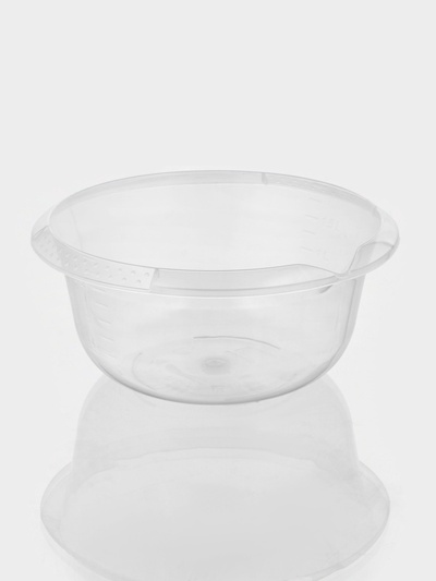 Миска с мерным делением, 2 л, пластик, прозрачная