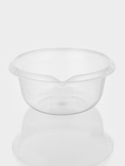 Миска с мерным делением, 2 л, пластик, прозрачная