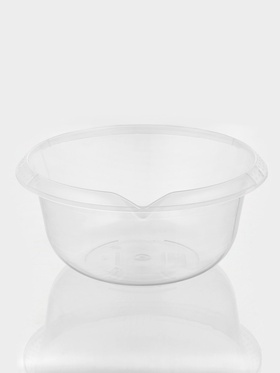 Миска с мерным делением, 4 л, пластик, прозрачная 4879251