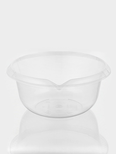 Миска с мерным делением, 4 л, пластик, прозрачная