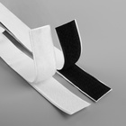 Набор липучек на клеевой основе, 20 мм, 23±1 см, 2 шт., чёрный, белый - Фото 3