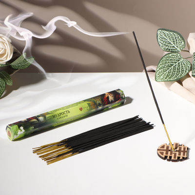 Благовония «Мудрость», 20 палочек в упаковке, шестигранник