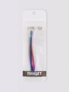 Пинцет скошенный, 9 см, разноцветный - Фото 6