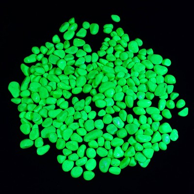 Грунт декоративный флуоресцентный DECOR DE, фр. 8-12 мм, лимонный, 800 г