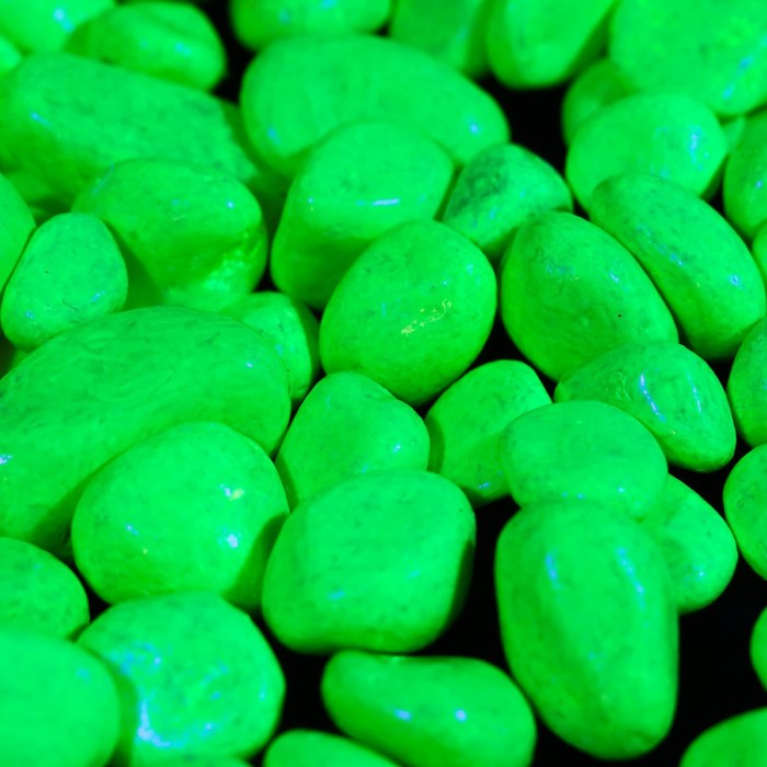 Грунт декоративный флуоресцентный DECOR DE, фр. 8-12 мм, лимонный, 800 г - Фото 1