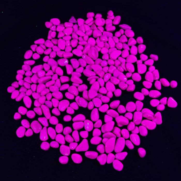 Грунт декоративный, флуоресцентный, пурпурный, 800 г , фр 8-12 мм - Фото 1