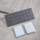 Швабра для мытья пола плоская, телескопическая стальная ручка, микрофибра, доп.насадка - Фото 7