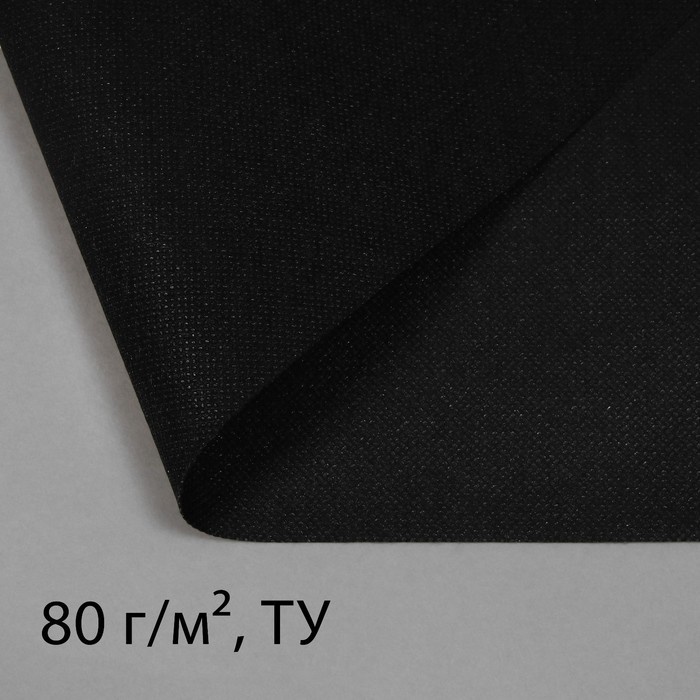 Полоса защитная для междурядий, 5×0.3, плотность 80 г/м², спанбонд с УФ-стабилизатором, чёрная, Greengo, Эконом 30%