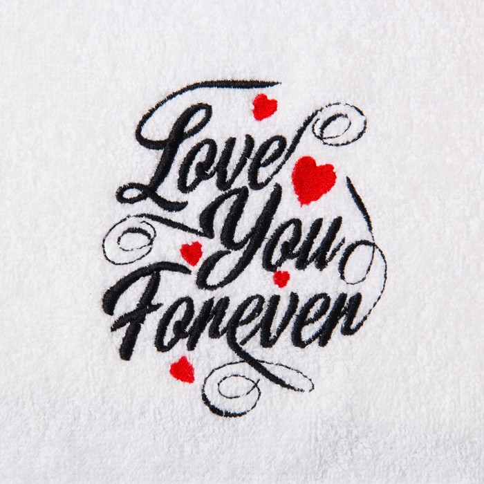 Набор полотенец «Love you forever» 30х60 см - 3шт - фото 1885019126