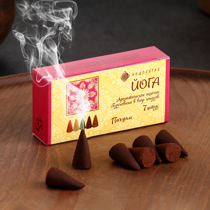 Благовония конусные «Пачули», 7 конусов в упаковке