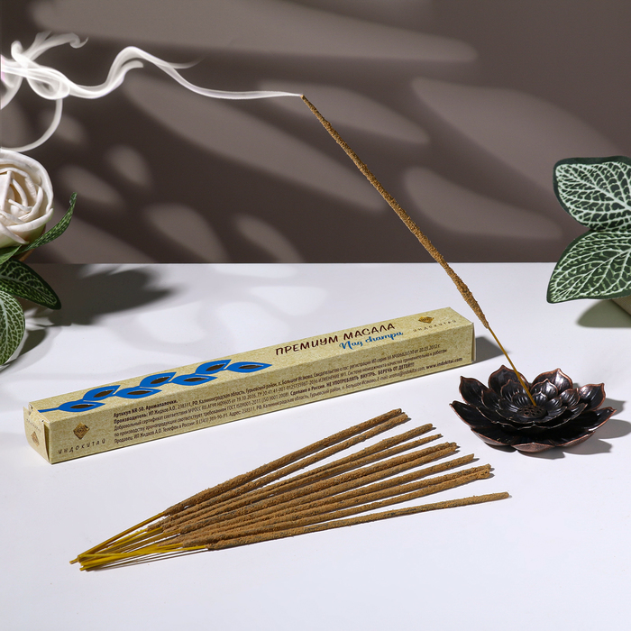 Благовония "Премиум Масала Нагчампа", 20 палочек в упаковке