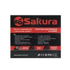 Мясорубка электрическая Sakura SA-6418BKR, 1500 Вт, реверс, 2 насадки, 2 диска, красная - Фото 7
