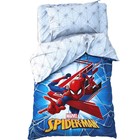 Детское постельное бельё 1.5 сп "Spider-Man" 143*215 см,150*214 см, 50*70 1 шт, поплин - фото 300210694