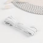 Резинка бельевая, 6 мм, 10±1 м, белая - Фото 1