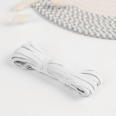 Резинка бельевая, 6 мм, 10±1 м, белая