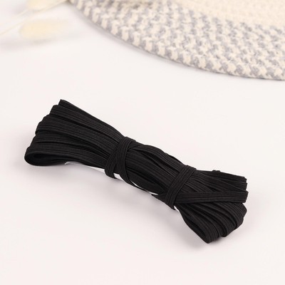 Резинка бельевая, 6 мм, 10±1 м, чёрная