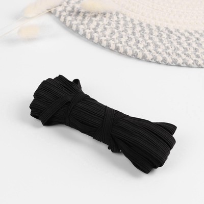 Резинка бельевая, 8 мм, 10±1 м, чёрная